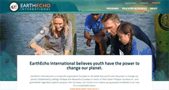 Desktop Screenshot of earthecho.org